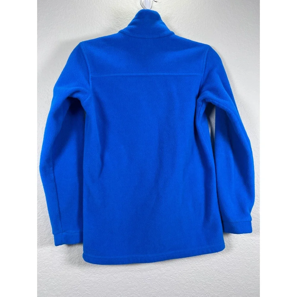 Columbia Fleece‎ Jacket Full Zip Pockets Cozy Warm Blue Coat kids L 14/16
